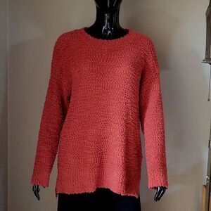Debut High-Low Chenille Sweater